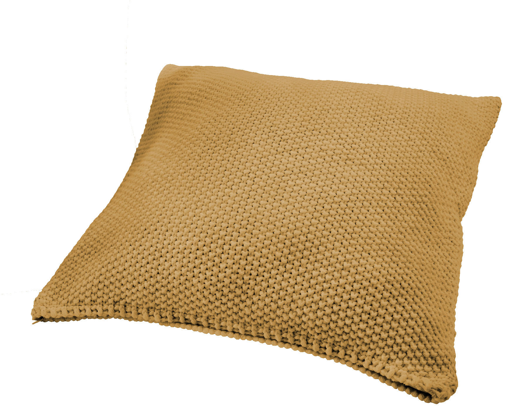 KISSENHÜLLE 50/50 cm  - Senfgelb, Basics, Textil (50/50cm)