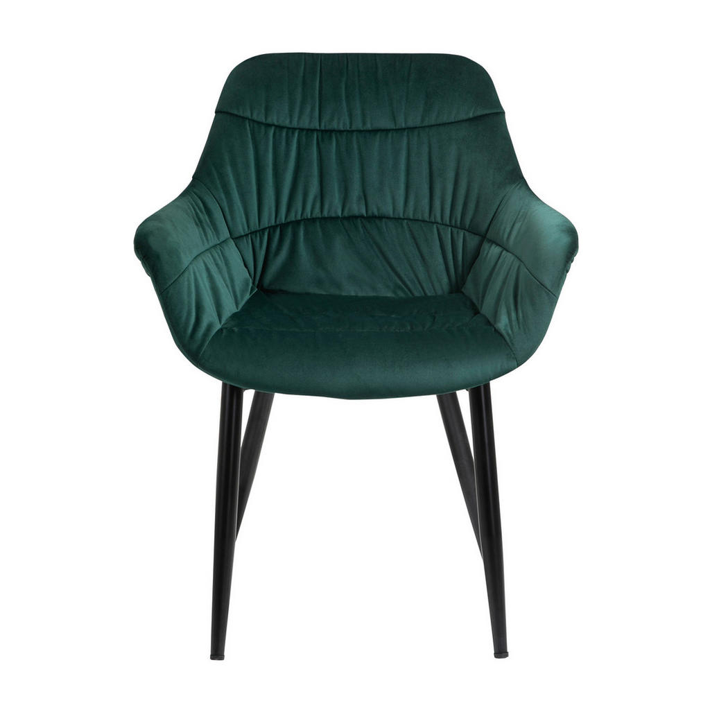 Thumbnail - Livetastic Armlehnstuhl, Waldgrün, Textil, konisch, 63x81.5x61 cm, Esszimmer, Stühle, Esszimmerstühle, Armlehnenstühle