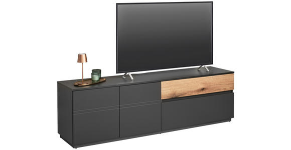 LOWBOARD  in 180/54/42 cm  - Alteiche/Anthrazit, KONVENTIONELL, Holzwerkstoff (180/54/42cm) - Carryhome