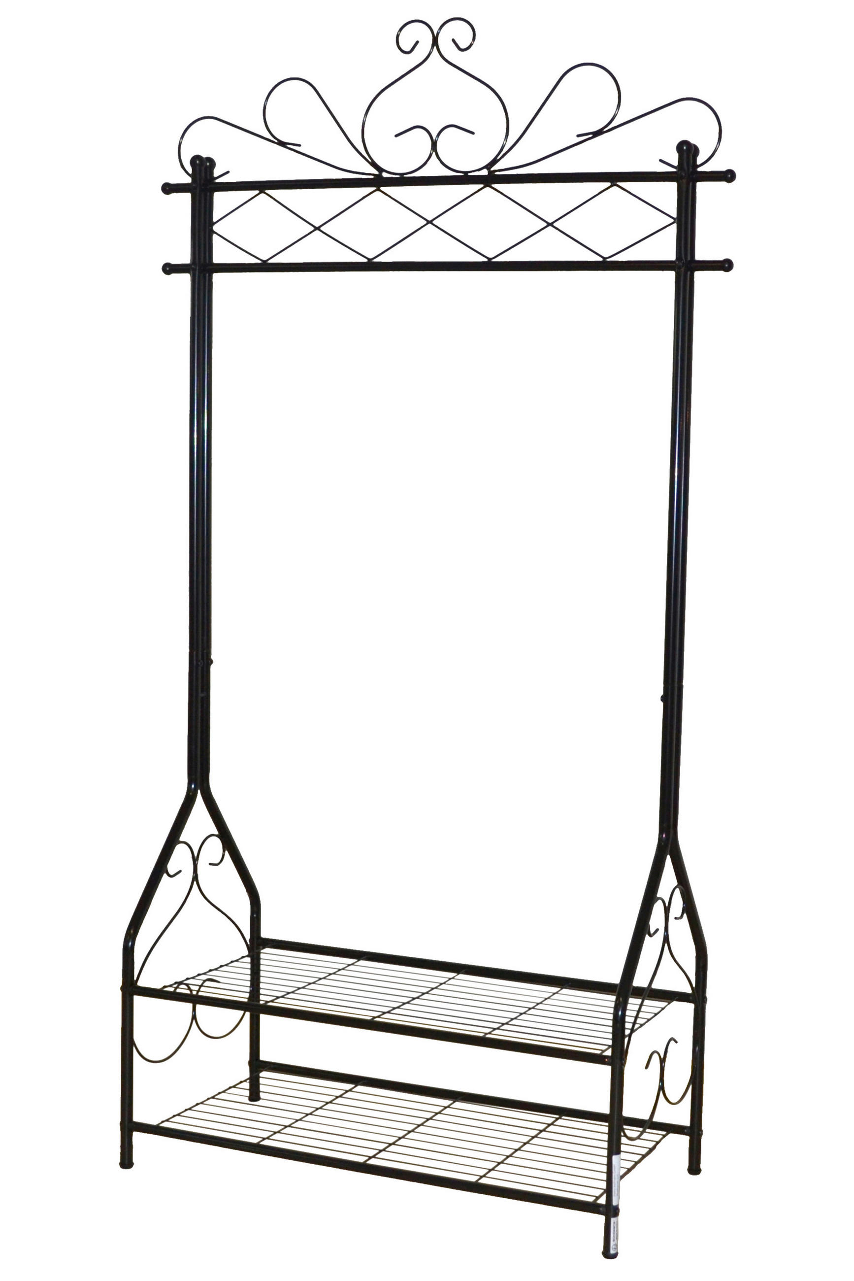 KLEIDERSTÄNDER in Schwarz   - Schwarz, Design, Metall (41/92/173cm) - MID.YOU