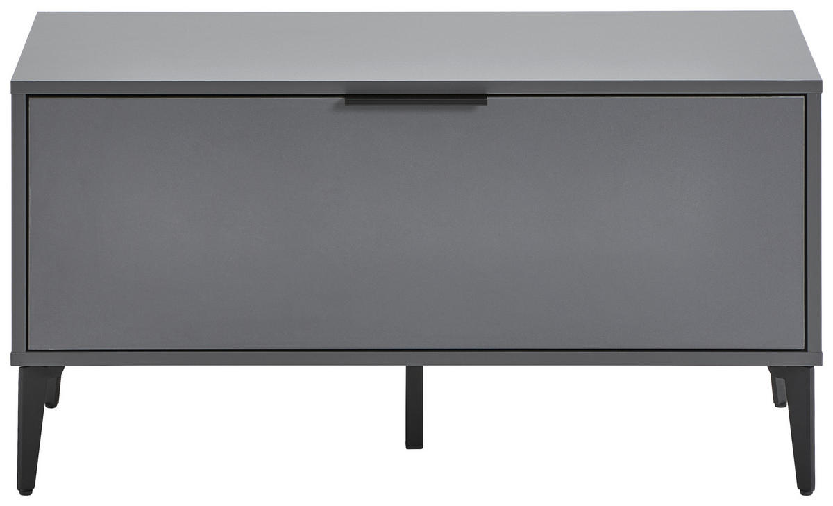 GARDEROBENBANK 92/48/40 cm  - Anthrazit/Schwarz, Modern, Holzwerkstoff/Metall (92/48/40cm) - Hom`in