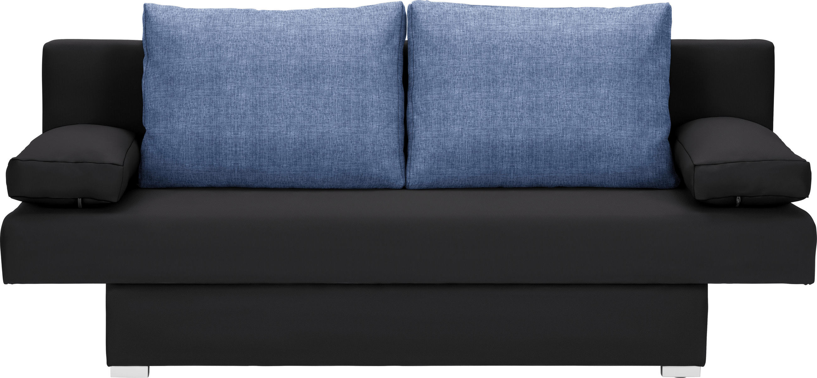 Carryhome ROZKLÁDACÍ POHOVKA, textil, modrá, černá