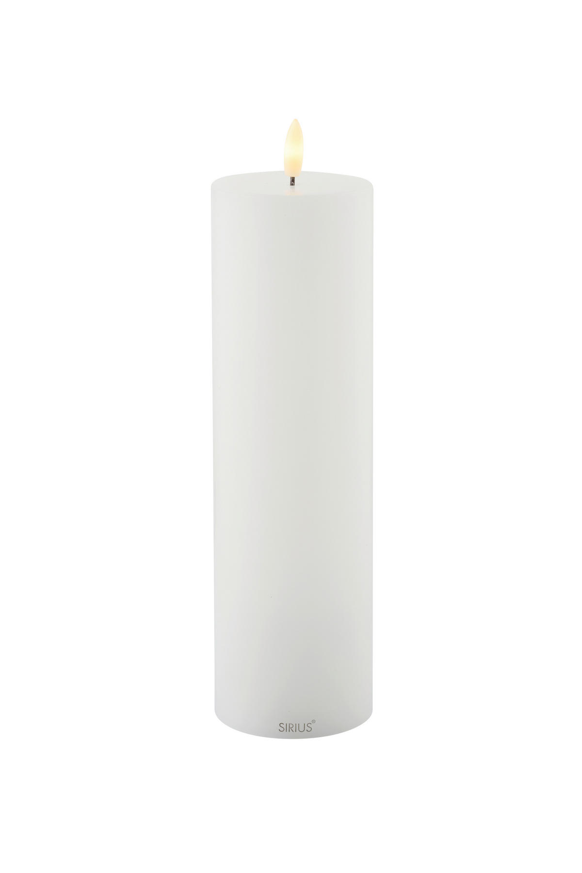 LED-KERZE  - Weiß, Basics, Naturmaterialien (7,5/25cm)