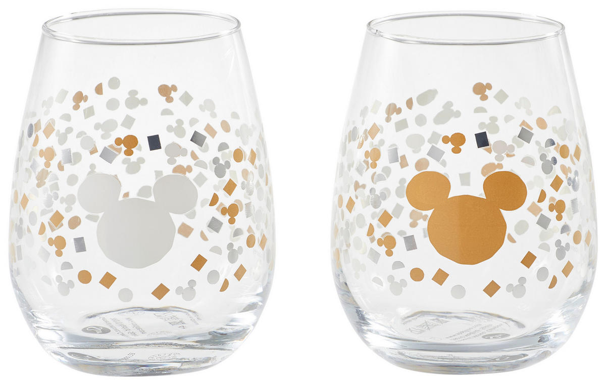 GLÄSERSET Mickey & Minnie   - Basics, Glas (0,5 x 2l) - Disney