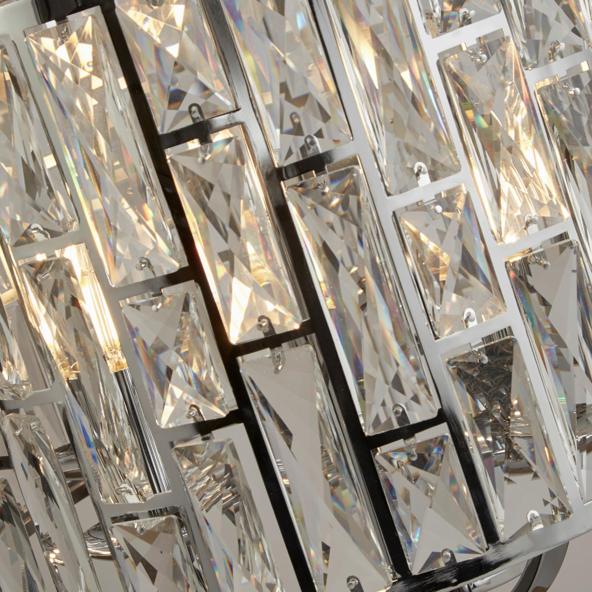 HÄNGLAMPA Bijou 44/150 cm  - kromfärg, Design, metall/glas (44/150cm)