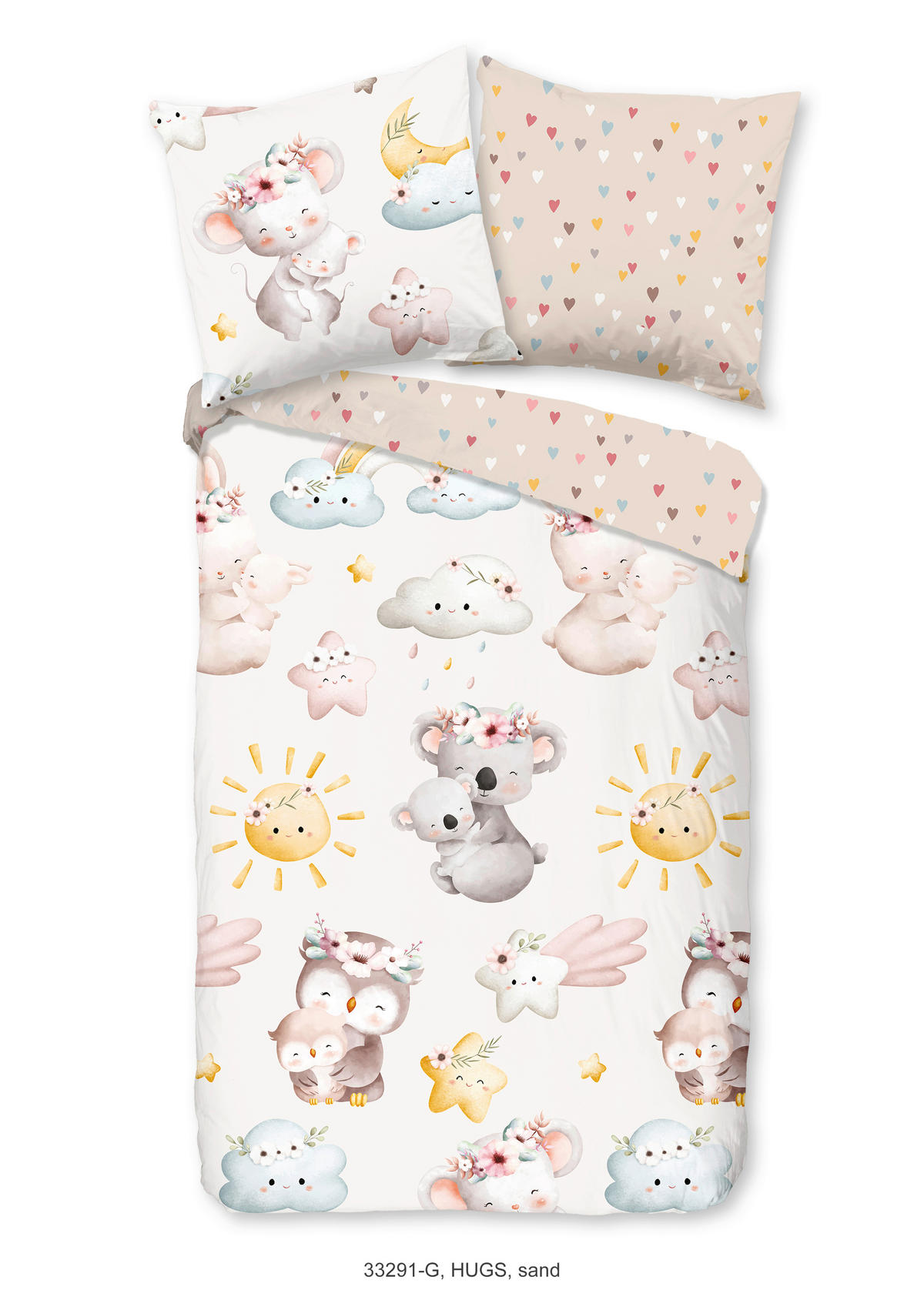 OTROŠKA POSTELJNINA HUGGS 140/200 cm renforcé  - Basics, tekstil (140/200cm) - Ben'n'jen