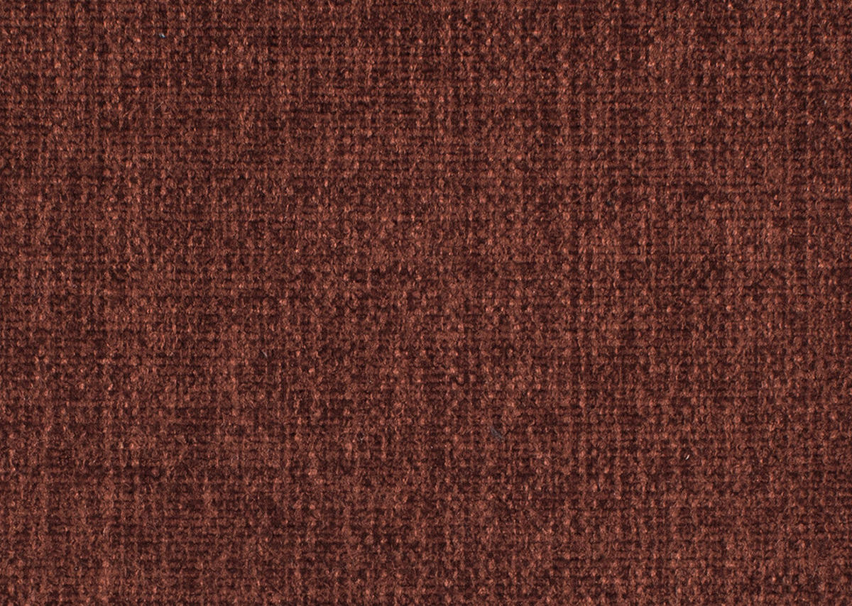 ECKSOFA in Flachgewebe, Leinenoptik Rotbraun  - Rotbraun/Schwarz, Design, Textil/Metall (208/247cm) - Xora
