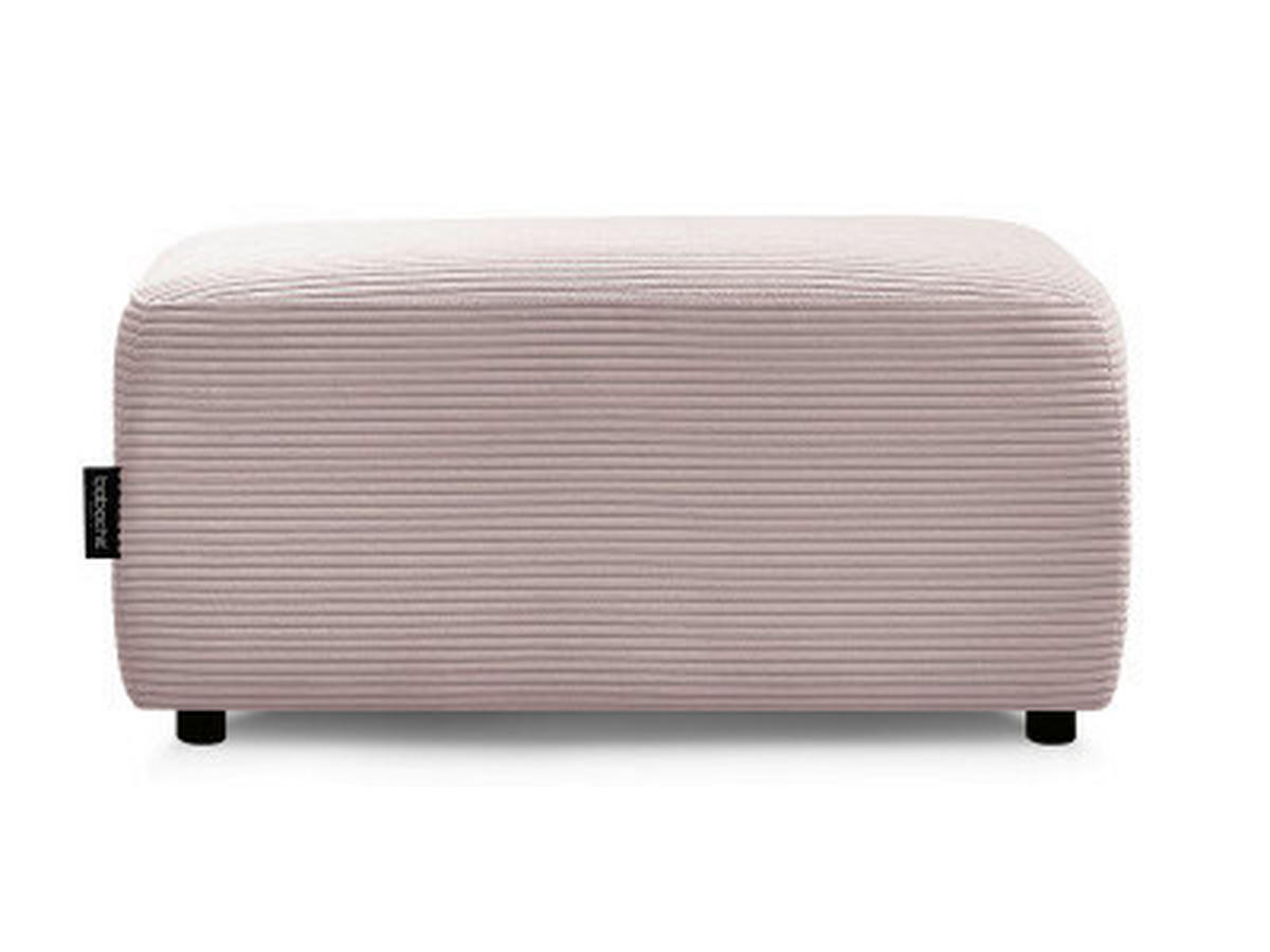 HOCKER ATILLA Cord Lila  - Lila/Schwarz, MODERN, Kunststoff/Textil (92/44/48cm)