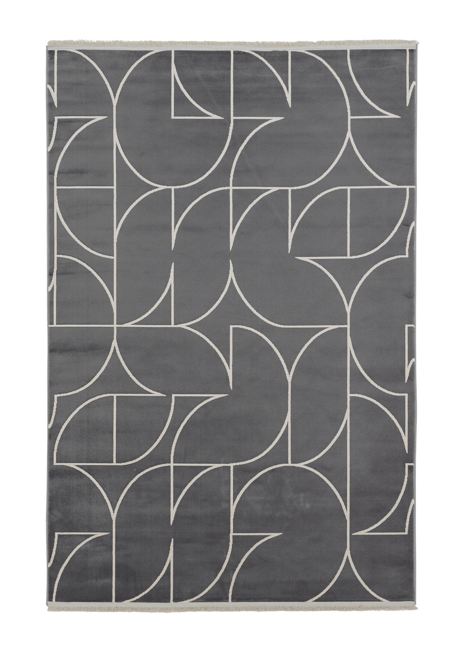 TKANÝ KOBEREC, 133/190 cm antracitová, sivá - sivá/antracitová, Design, textil (133/190cm) - Schöner Wohnen