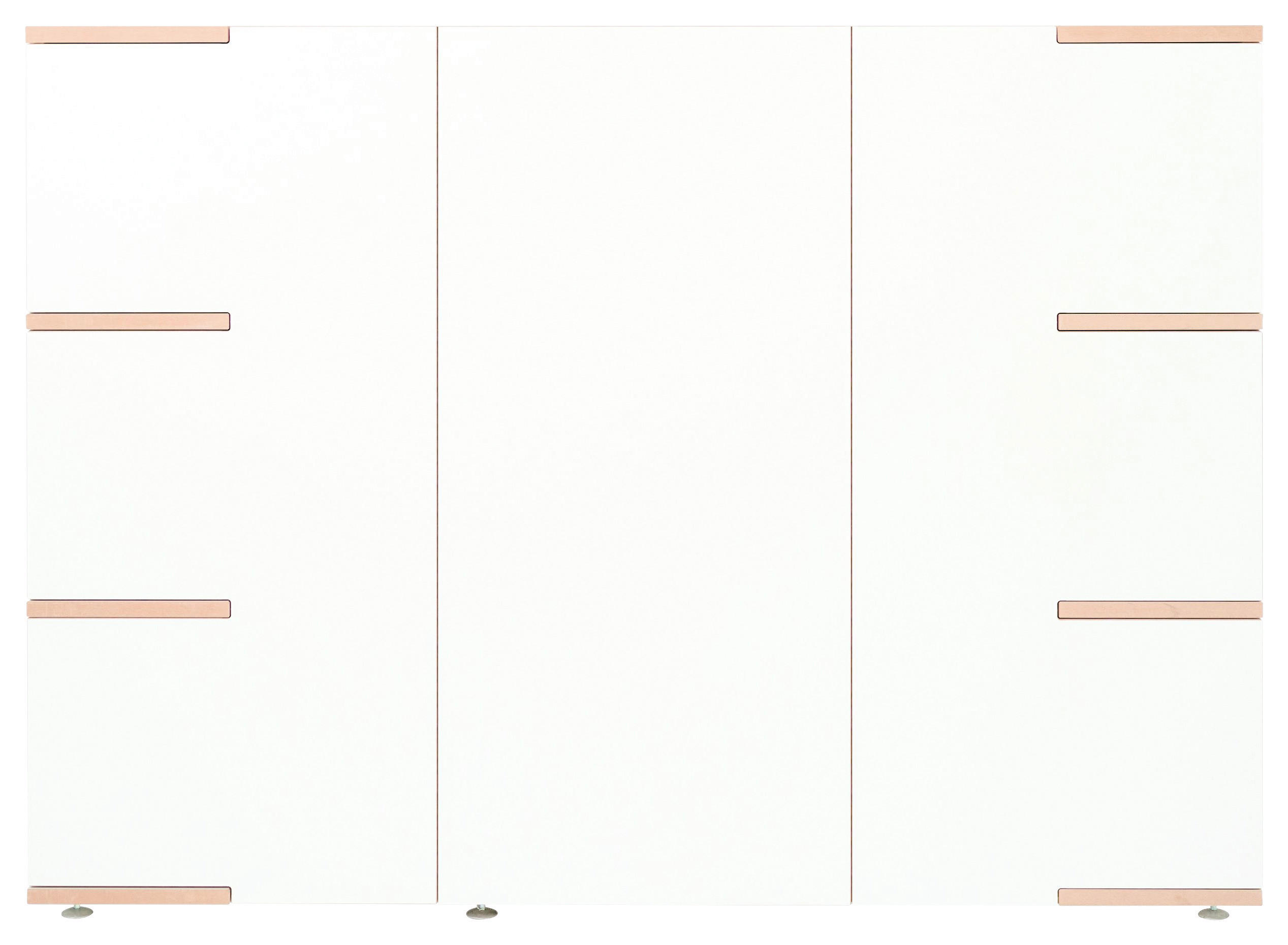 SIDEBOARD  in 150/110/45 cm  - Buchefarben/Alufarben, Design, Holzwerkstoff (150/110/45cm) - Tojo