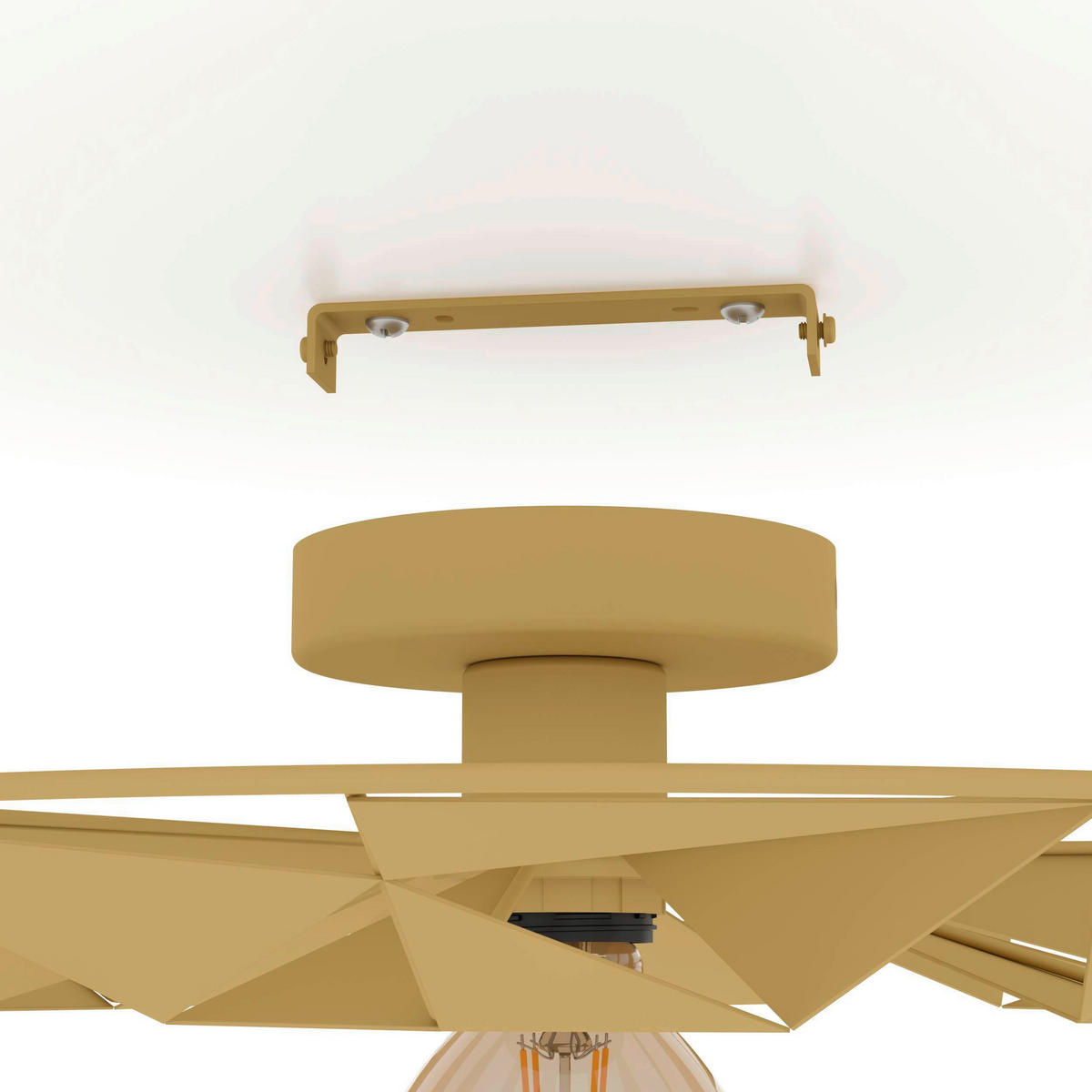 DECKENLEUCHTE 42,5/10 cm  - Goldfarben, Design, Metall (42,5/10cm) - Eglo