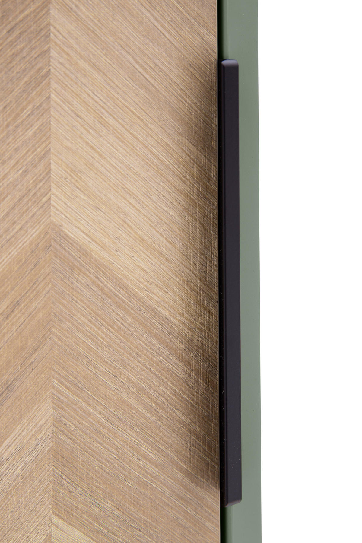 HOCHSCHRANK 40,3/157,8/33,05 cm  - Eichefarben/Schwarz, Natur, Holzwerkstoff/Kunststoff (40,3/157,8/33,05cm)