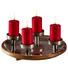 ADVENTKRANZ Naturfarben, Perlmutt - Perlmutt/Naturfarben, Holz (30/7cm)