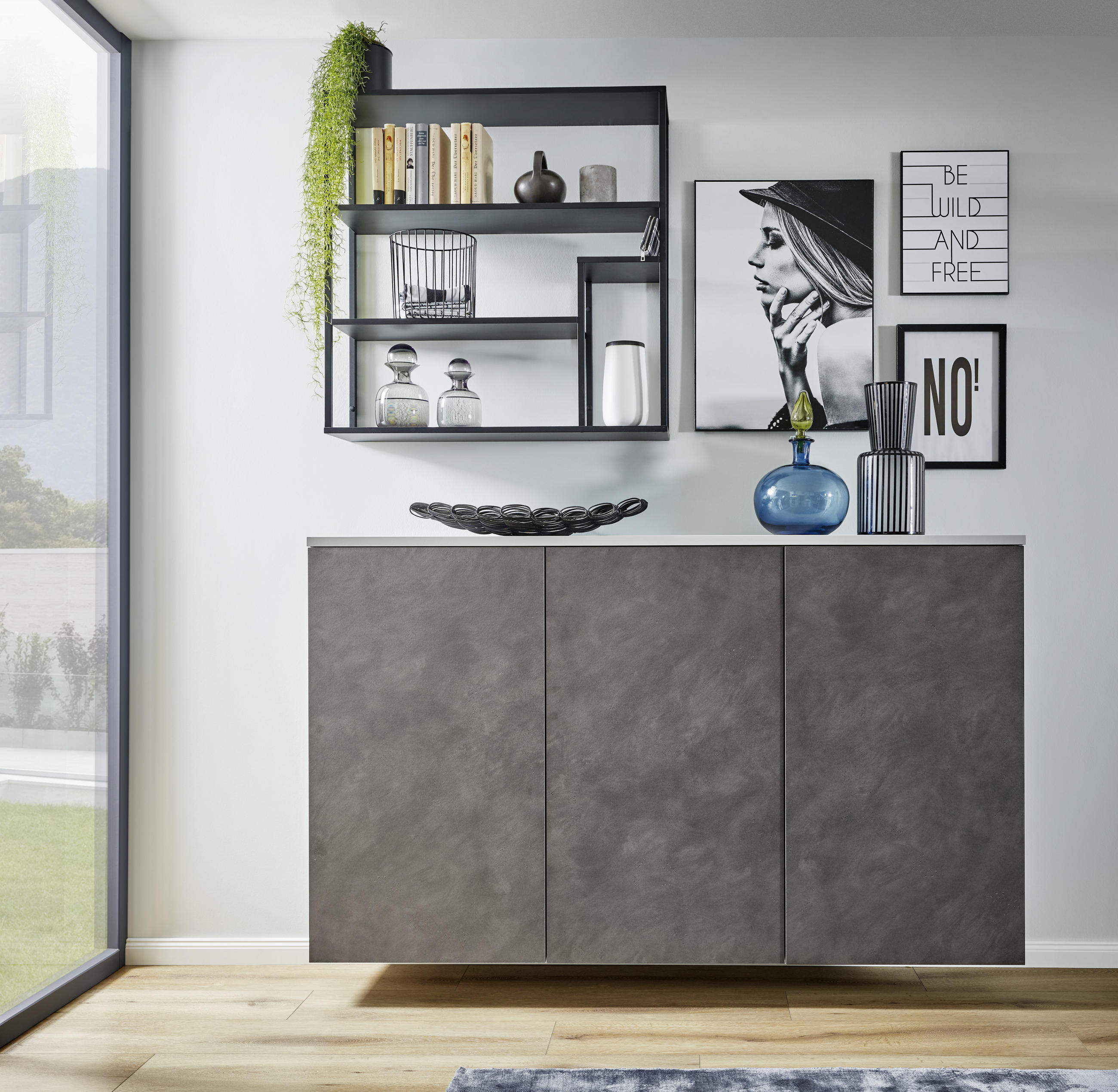 EINBAUKÜCHE FEEL  - Naturfarben/Grau, Design, Holzwerkstoff - Dieter Knoll
