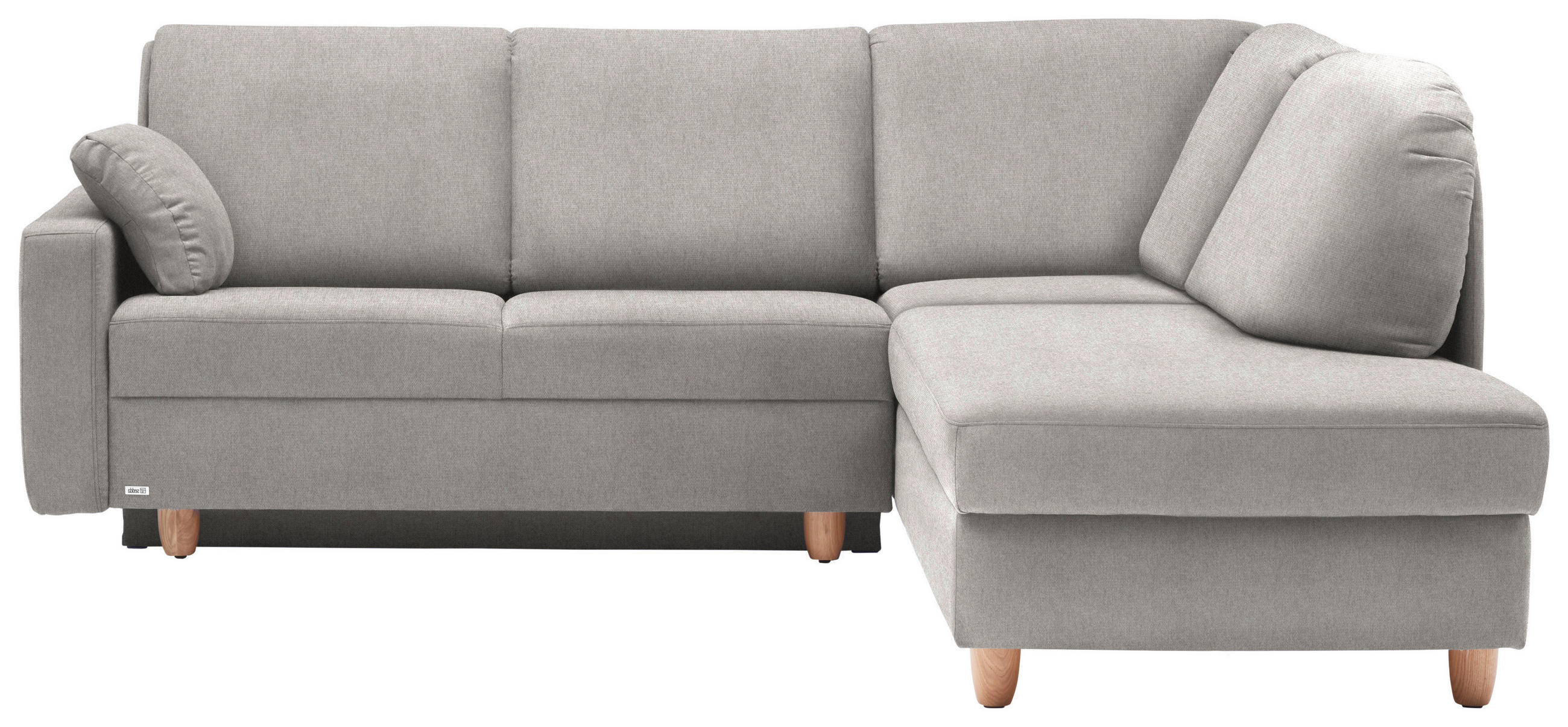 ECKSOFA in Flachgewebe Naturfarben  227/208 cm  - Eichefarben/Rot, KONVENTIONELL, Holz/Textil (227/208cm) - Sedda