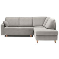 ECKSOFA in Flachgewebe Naturfarben  227/208 cm  - Eichefarben/Rot, KONVENTIONELL, Holz/Textil (227/208cm) - Sedda