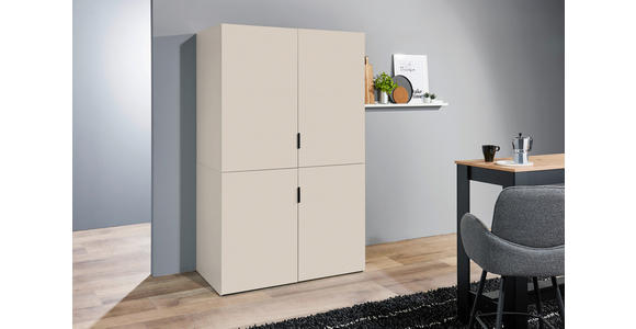 SCHRANKKÜCHE 124/200/70 cm  in Kaschmir  - Kaschmir/Eichefarben, KONVENTIONELL, Holzwerkstoff/Metall (124/200/70cm) - Xora