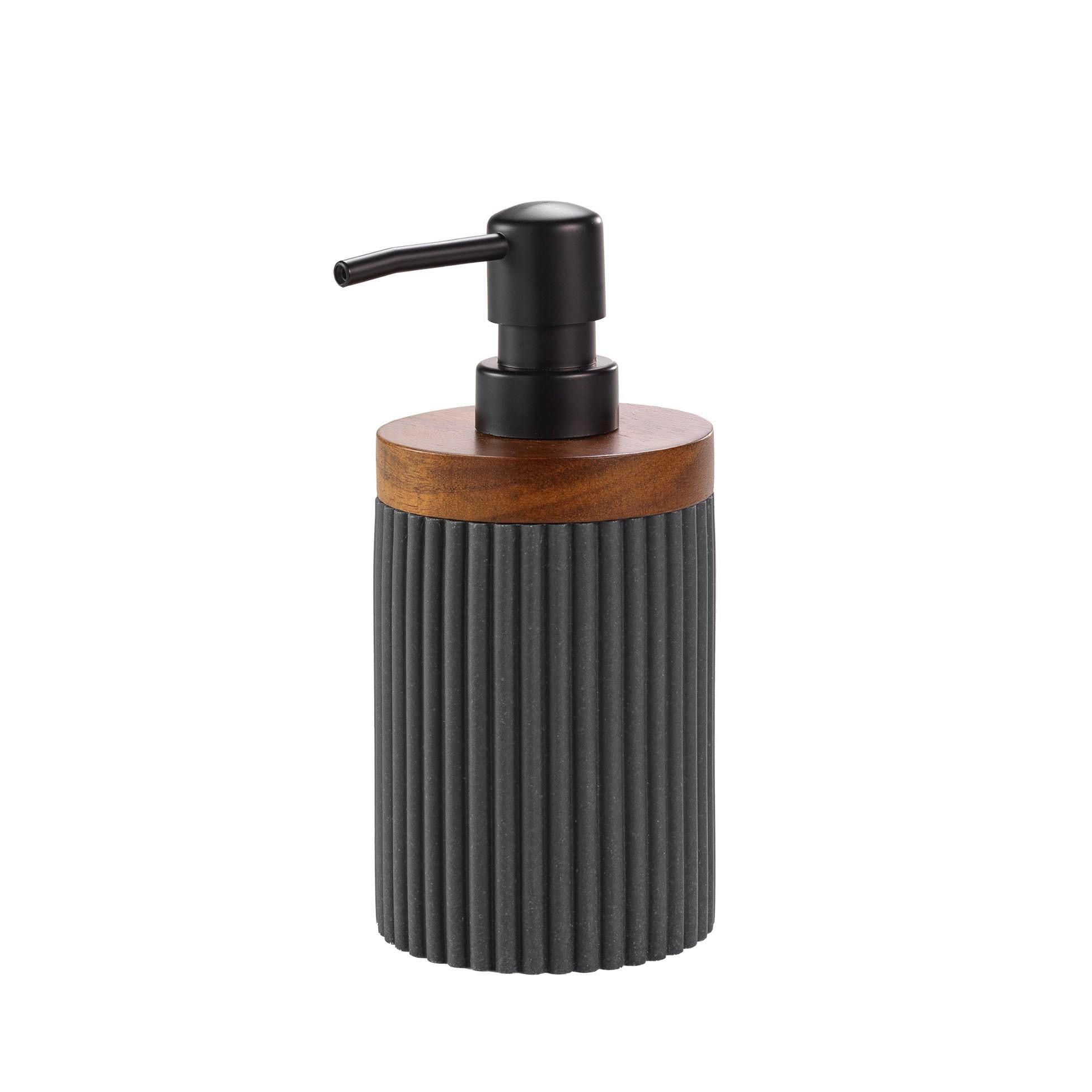 DOZATOR TEKUĆEG SAPUNA  antracit  plastika  NATURELA  - antracit, Basics, plastika (8/17cm) - Homeware