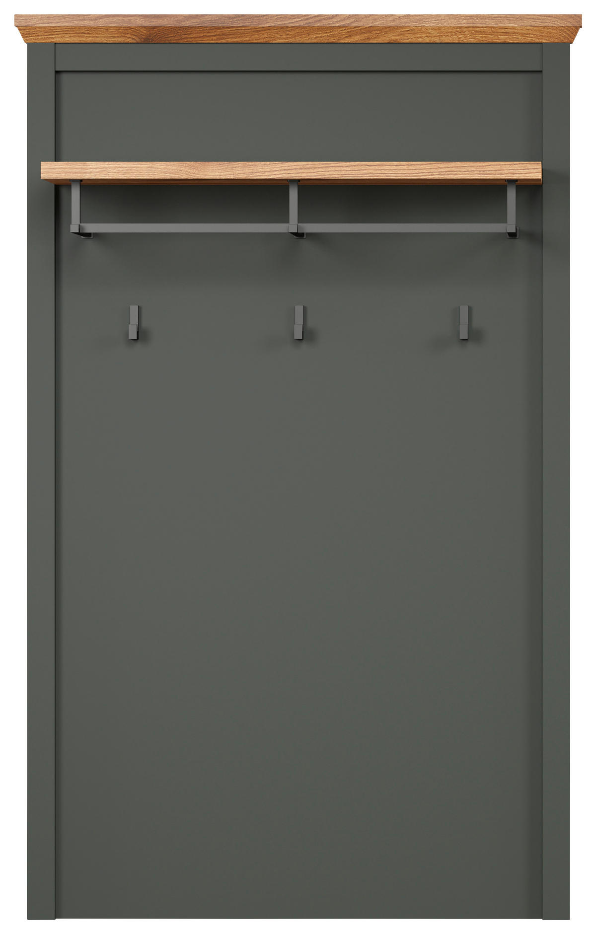 GARDEROBENPANEEL  in 77/123/28 cm  - Eichefarben/Grün, ROMANTIK / LANDHAUS, Holzwerkstoff (77/123/28cm) - Landscape