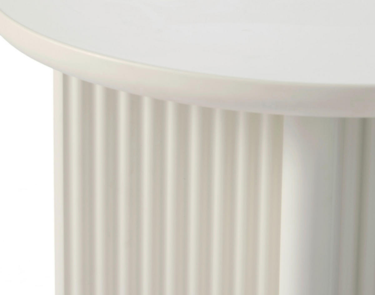 BEISTELLTISCH 50/50/55 cm Greige rund  - Greige, Basics, Holzwerkstoff (50/50/55cm) - Boxxx