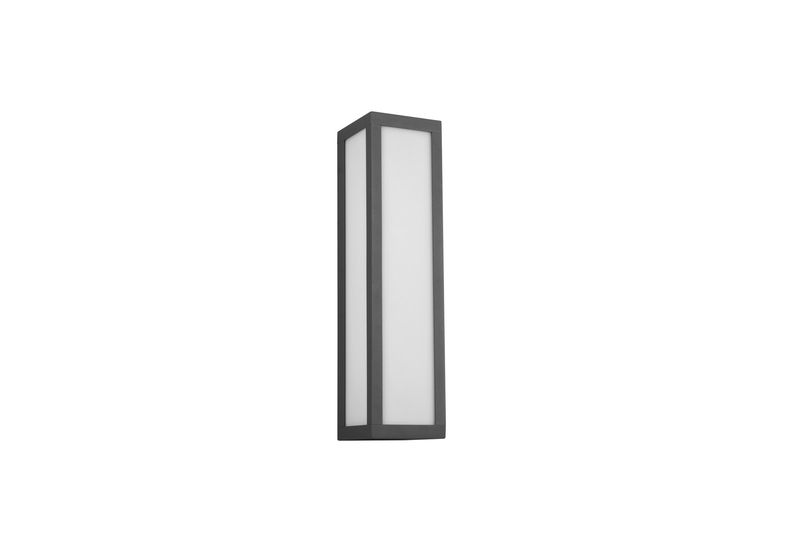 AUßENWANDLEUCHTE 9/36/9,5 cm   - Anthrazit/Weiß, Basics, Kunststoff/Metall (9/36/9,5cm)