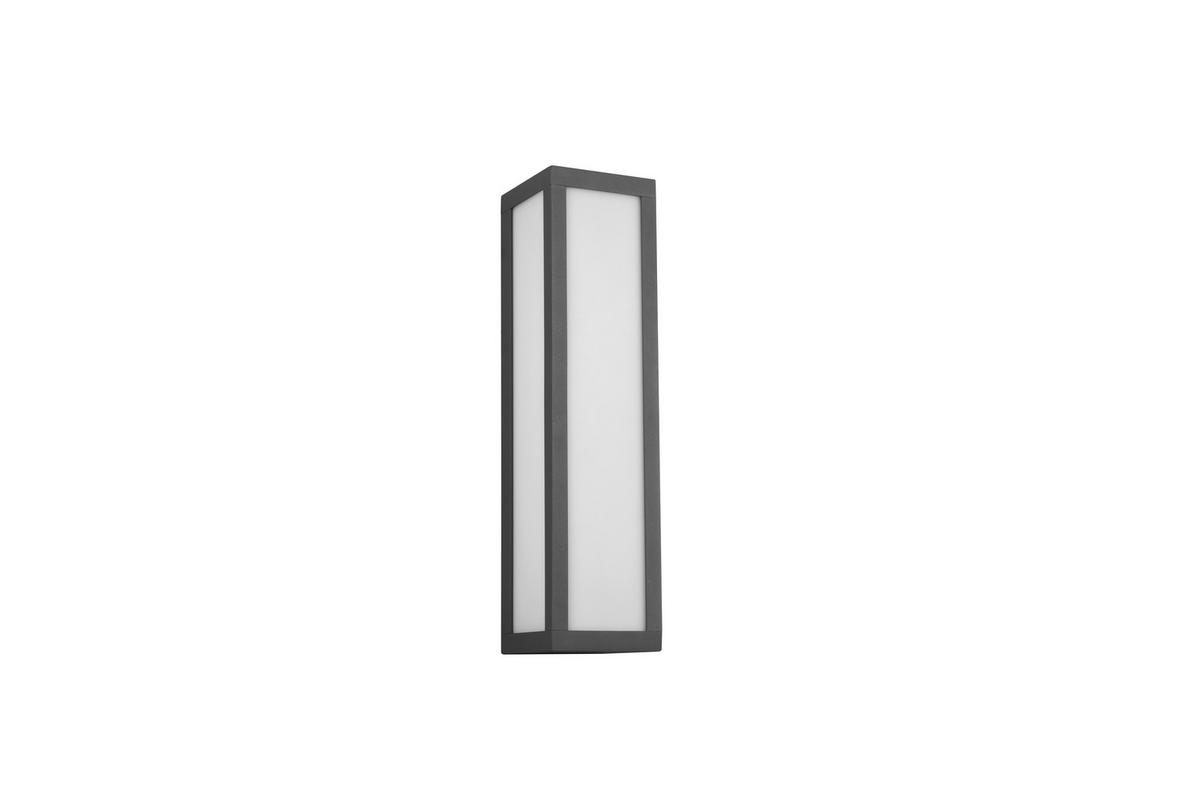 AUßENWANDLEUCHTE 9/36/9,5 cm   - Anthrazit/Weiß, Basics, Kunststoff/Metall (9/36/9,5cm)