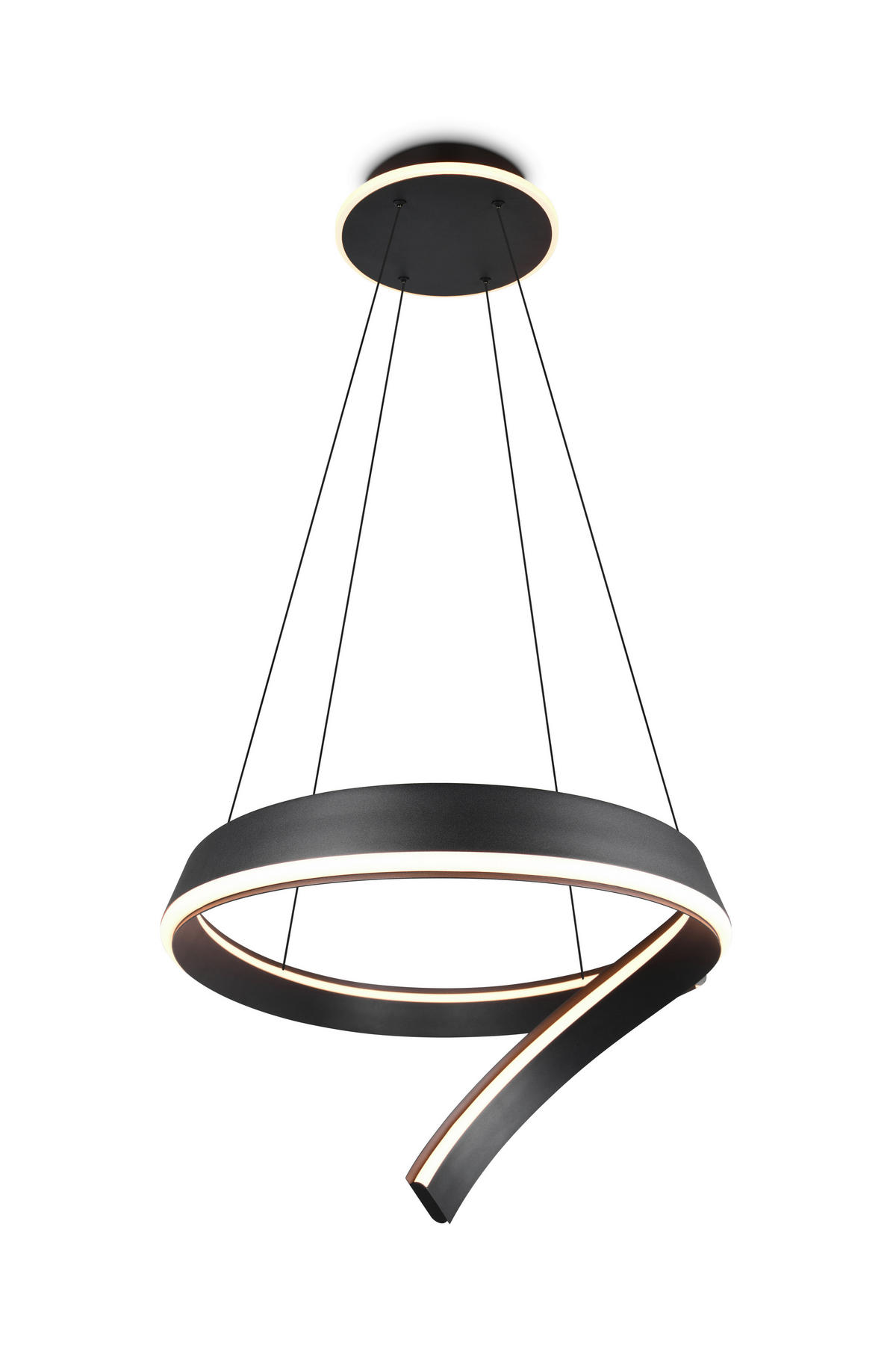 LED-HÄNGELEUCHTE CIRONDA 81/200/55 cm  - Schwarz, Design, Metall (81/200/55cm) - Cinque