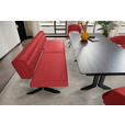 SITZBANK 220/87/70-86 cm  in Rot  - Rot/Schwarz, KONVENTIONELL, Textil/Metall (220/87/70-86cm) - Moderano