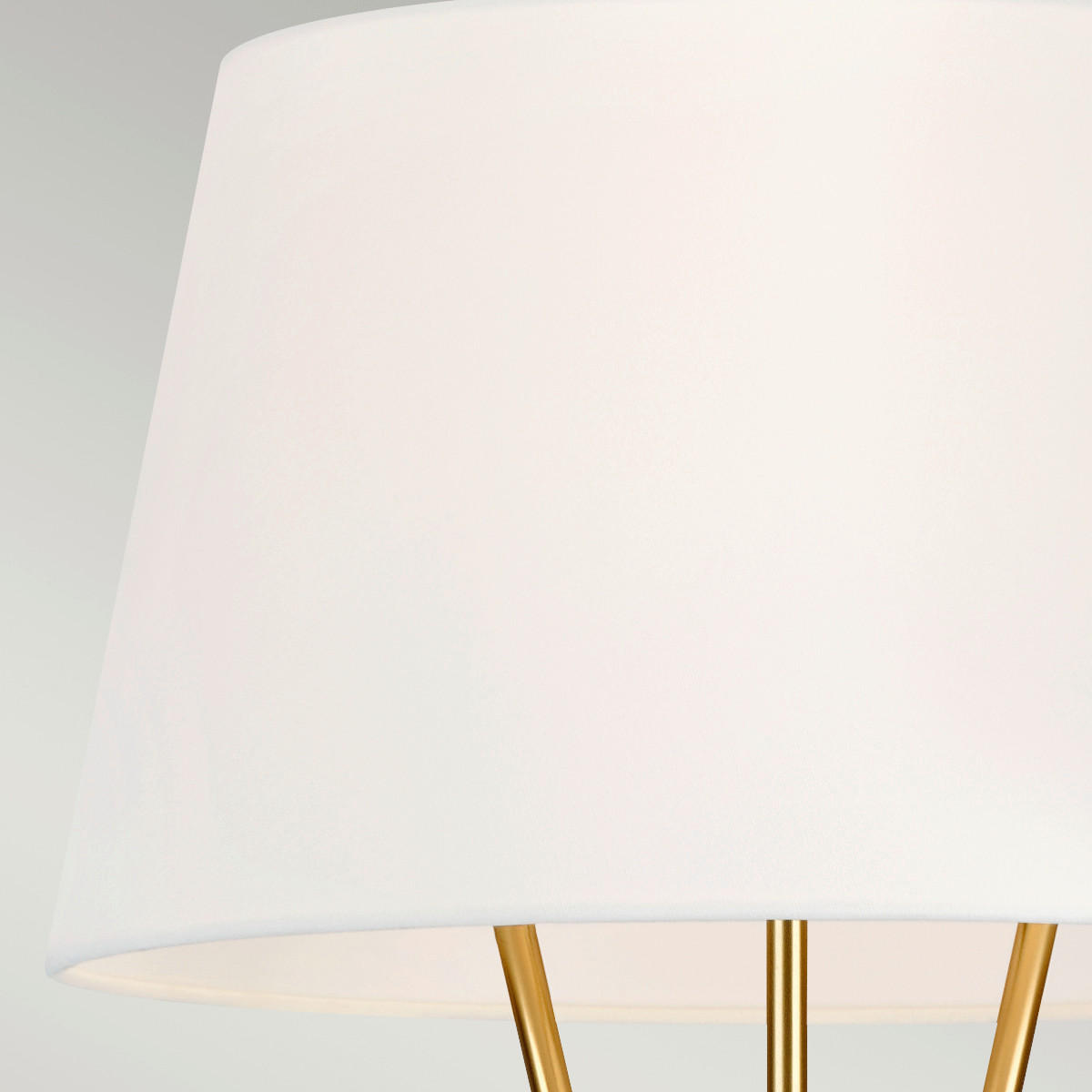 GOLVLAMPA Elstead Penny 47/139.7 cm    - mässingsfärgad, Lifestyle, metall/textil (47/139.7cm) - Elstead Lighting
