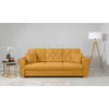 SCHLAFSOFA  mit Bettkasten erhältlich, Liegefunktion, Rücken echt, Armteil links, Armteil rechts Gelb  - Gelb/Buchefarben, Design, Holz/Textil (240/94/98cm) - MID.YOU
