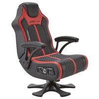HERNÍ KŘESLO, vzhled kůže, červená, černá - černá/červená, Moderní, textil/plast (65/102,5/78cm) - X Rocker