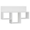 WANDBOARD80/49/20 cm Weiss  - Weiss, Design, Holzwerkstoff (80/49/20cm) - Livetastic
