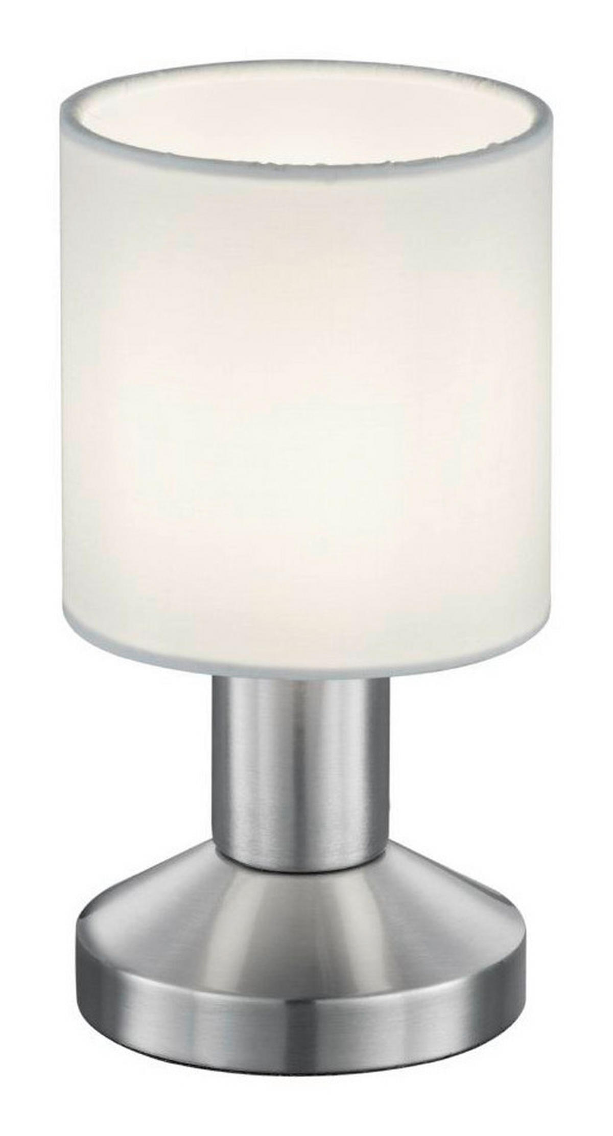 STONA LAMPA  - boja nikla/bela, Konvencionalno, metal/tekstil (9,5/18cm) - Boxxx