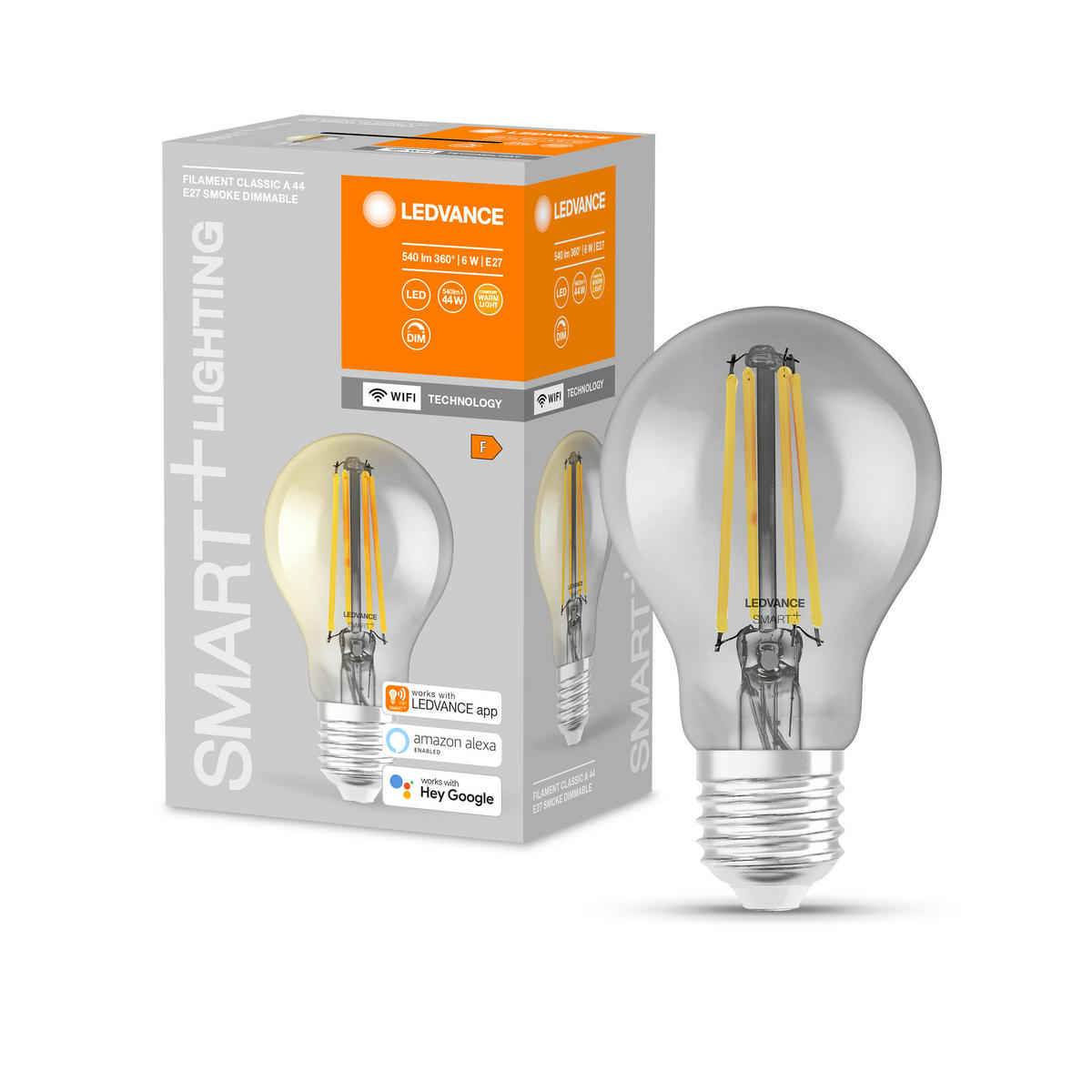 LED-LEUCHTMITTEL   E27 6 W 540 lm  - Basics, Glas (6/10,5cm) - Ledvance
