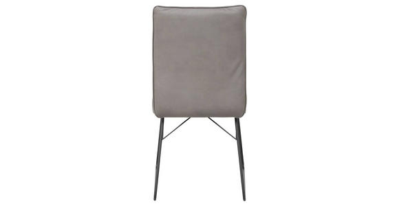 STUHL in Stahl Mikrofaser Metall, Textil, Holzwerkstoff - Schwarz/Grau, Design, Holzwerkstoff/Textil (46/91/60cm) - Dieter Knoll