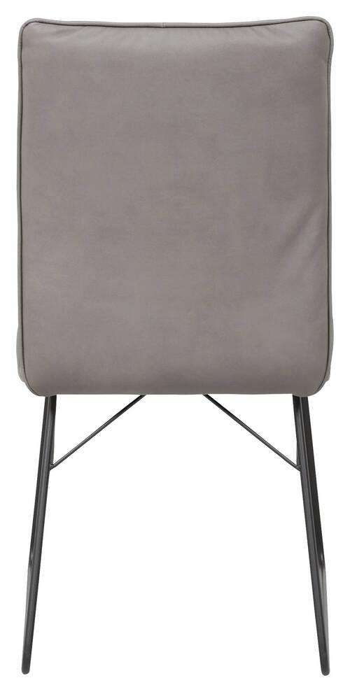 STUHL  in Stahl Mikrofaser  - Schwarz/Grau, Design, Holzwerkstoff/Textil (46/91/60cm) - Dieter Knoll