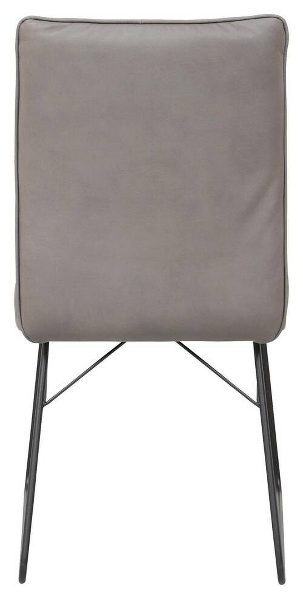STUHL - Schwarz/Grau, Design, Textil/Metall (46/91/60cm) - Dieter Knoll