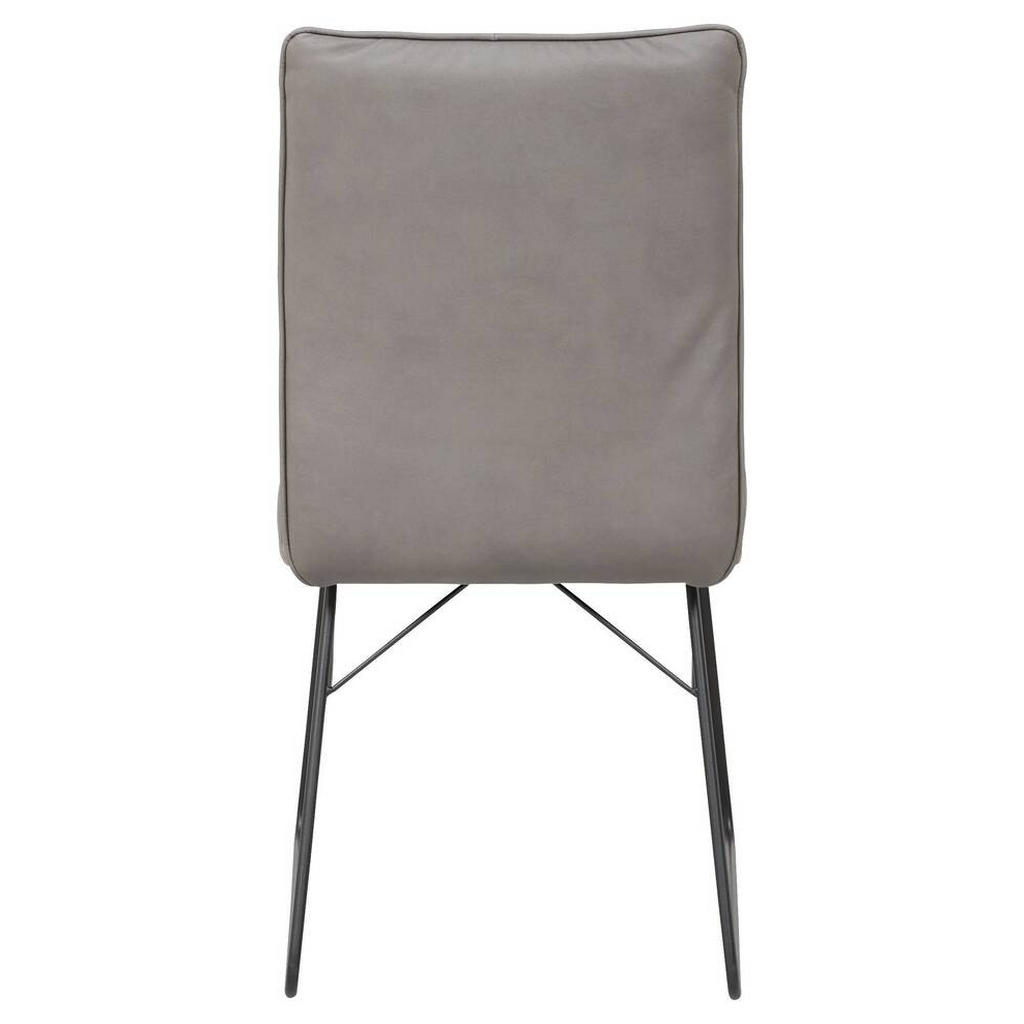Thumbnail - Dieter Knoll Stuhl, Grau, Schwarz, Metall, Textil, Schichtholz, Kufe, 46x91x60 cm, Emas, Dgm, Goldenes M, Lederauswahl, ...