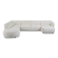 SOFFA i vit  - vit/svart, Design, textil/plast (354/73/250cm) - Pure Home Comfort