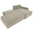 ECKSOFA Mintgrün Flachgewebe Zierkissen, Rückenkissen, Bettkasten, Schlaffunktion, Rücken echt, Liegefläche im Originalstoff  - Schwarz/Mintgrün, KONVENTIONELL, Kunststoff/Textil (260/145cm) - Carryhome