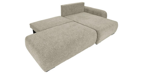 ECKSOFA Mintgrün Flachgewebe Zierkissen, Rückenkissen, Bettkasten, Schlaffunktion, Rücken echt, Liegefläche im Originalstoff  - Schwarz/Mintgrün, KONVENTIONELL, Kunststoff/Textil (260/145cm) - Carryhome