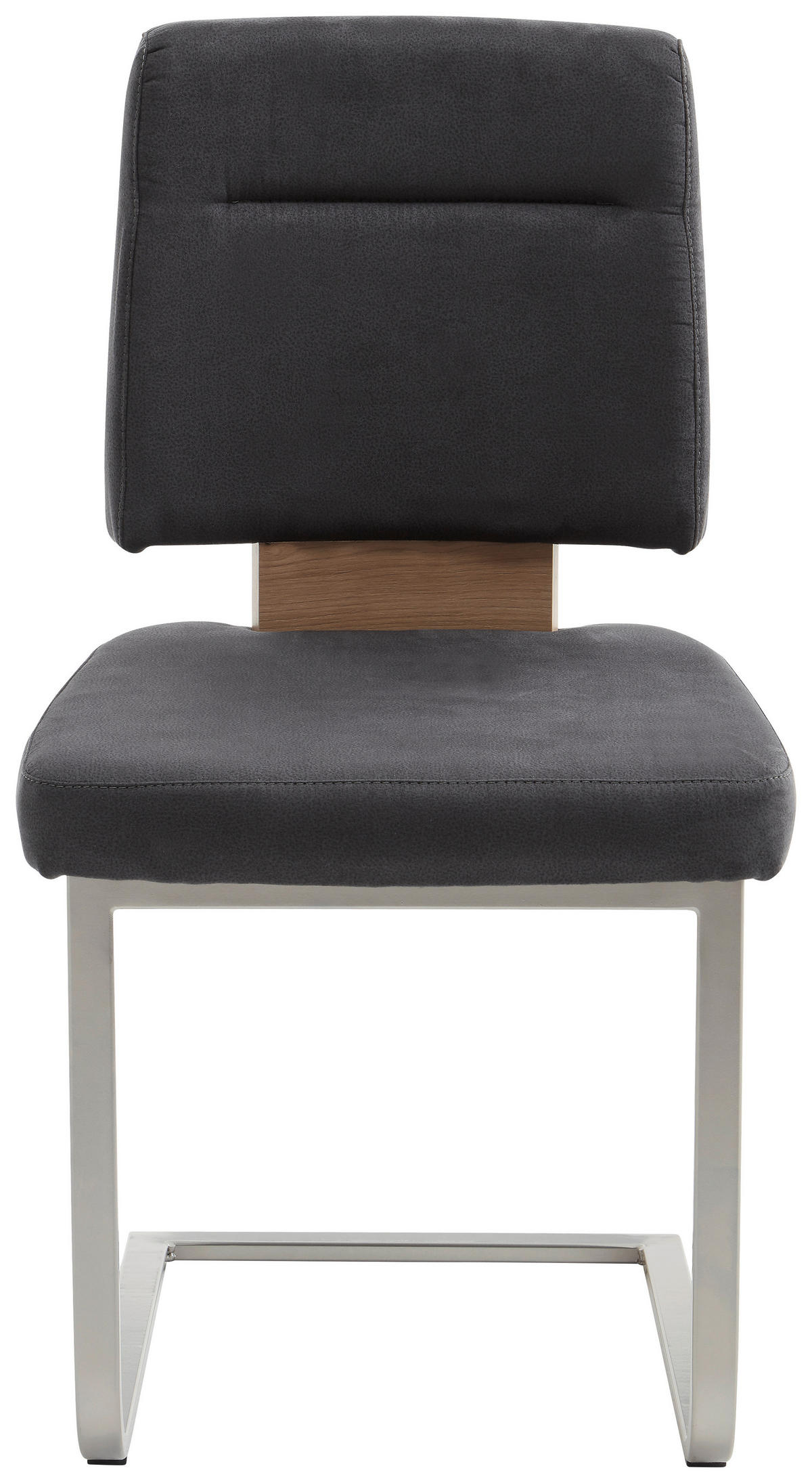 ECKBANKGRUPPE in Metall, Textil, Holzwerkstoff Anthrazit, Eichefarben, Edelstahlfarben  - Edelstahlfarben/Eichefarben, KONVENTIONELL, Holzwerkstoff/Textil (155/205cm) - Cantus