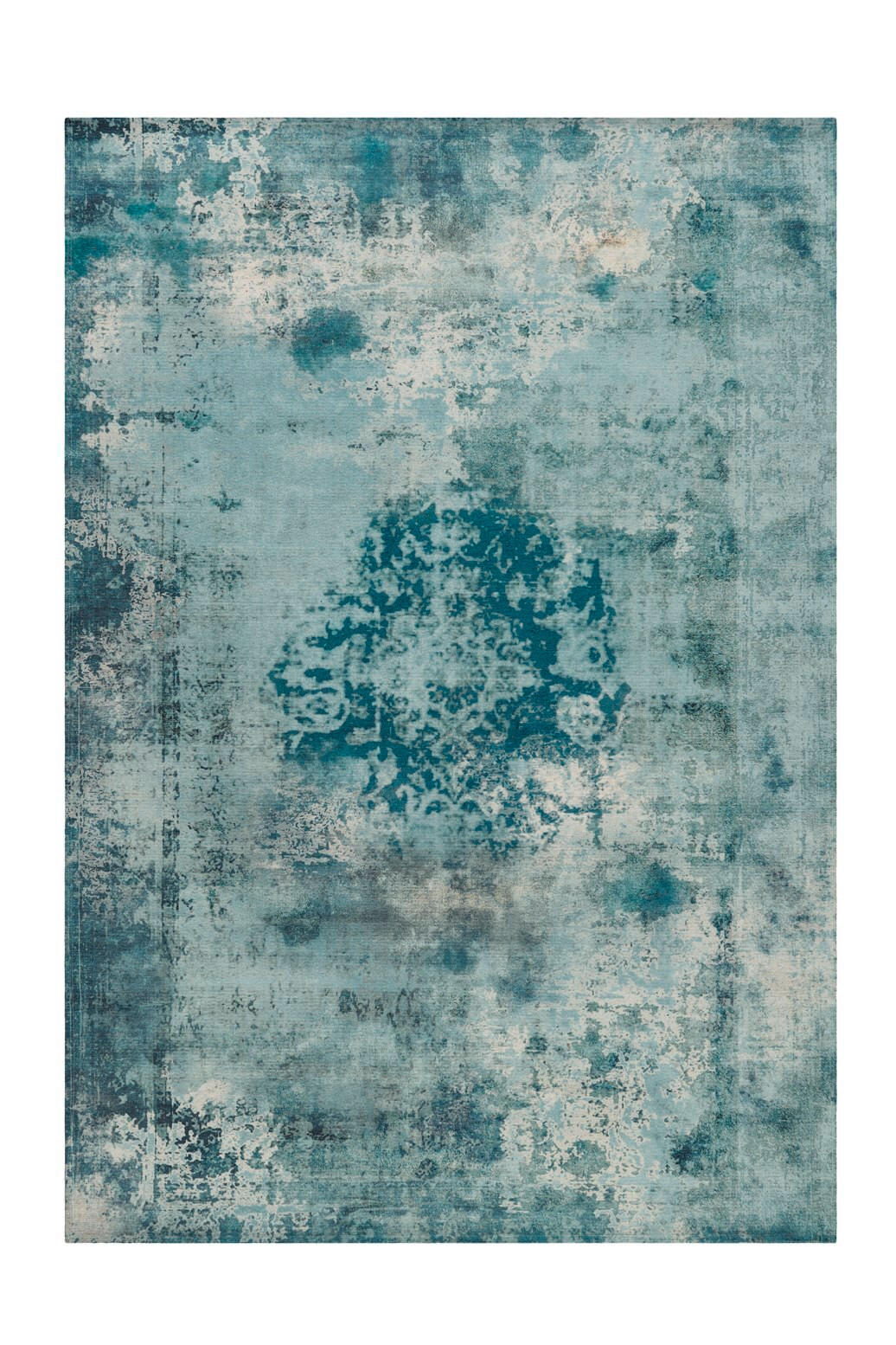 FLACHWEBETEPPICH 140/200 cm Vintage 8403 Petrol Petrol  - Petrol, KONVENTIONELL, Textil (140/200cm)