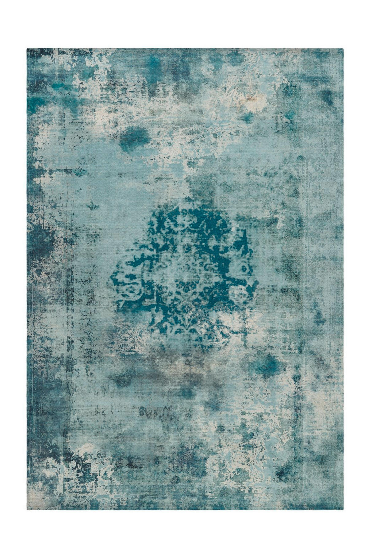 FLACHWEBETEPPICH 160/230 cm Vintage 8403 Petrol Petrol  - Petrol, KONVENTIONELL, Textil (160/230cm)
