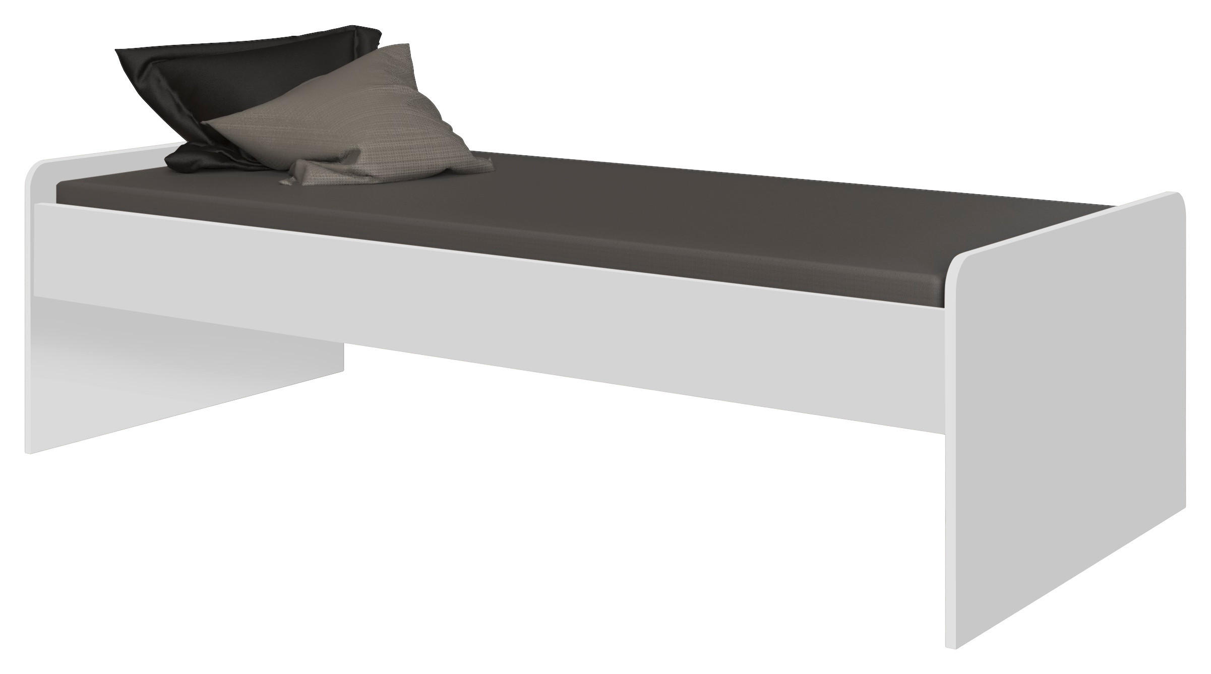 BETT 90/200 cm,  in Weiß,  - Weiß, KONVENTIONELL (90/200cm) - Boxxx
