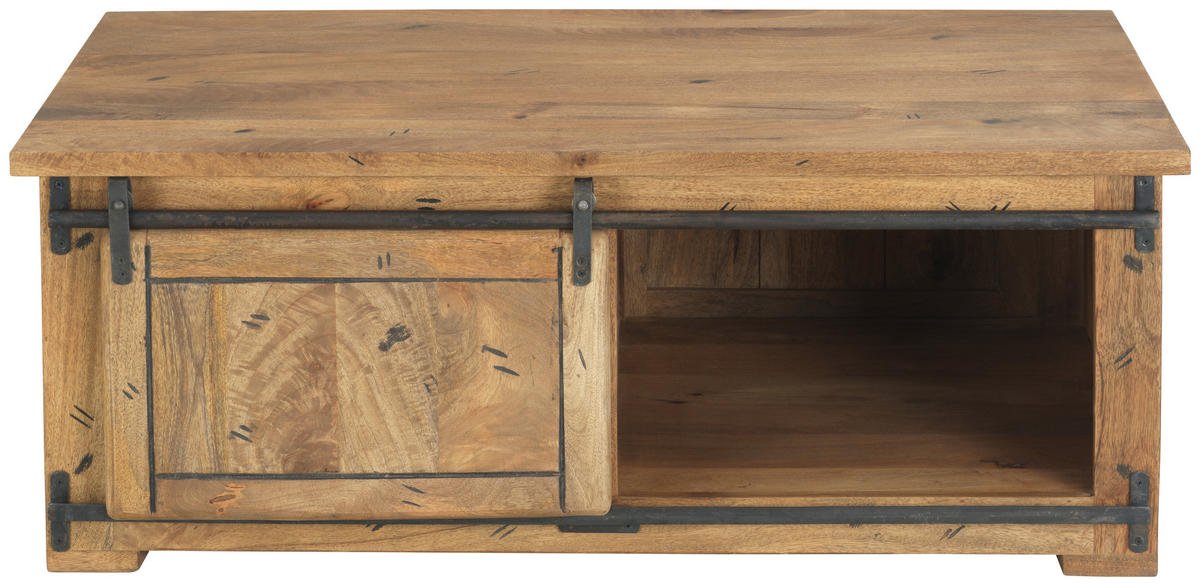 KONFERENČNÍ STOLEK, antracitová, přírodní barvy, dřevo, 120/45/70 cm - přírodní barvy/antracitová, Lifestyle, kov/dřevo (120/45/70cm) - MID.YOU