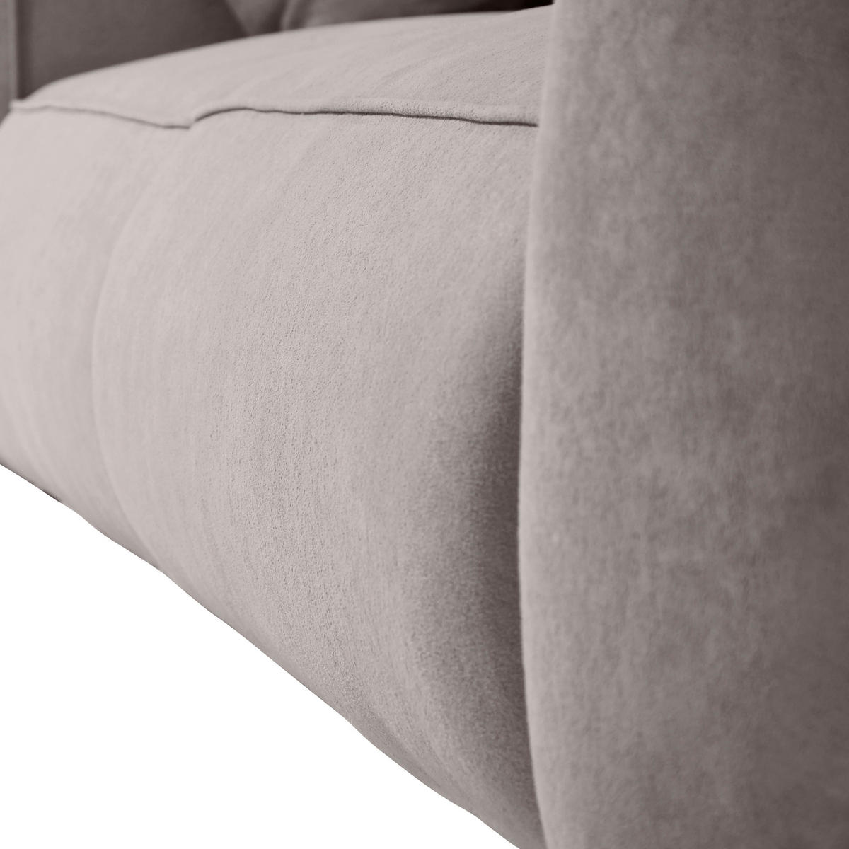 SCHLAFSOFA Chenille Cappuccino  inkl. Zierkissen, Rückenkissen, Bettkasten, Schlaffunktion, Rücken echt, Liegefläche im Originalstoff  - Schwarz/Cappuccino, KONVENTIONELL, Kunststoff/Textil (257/96/110cm) - Milino