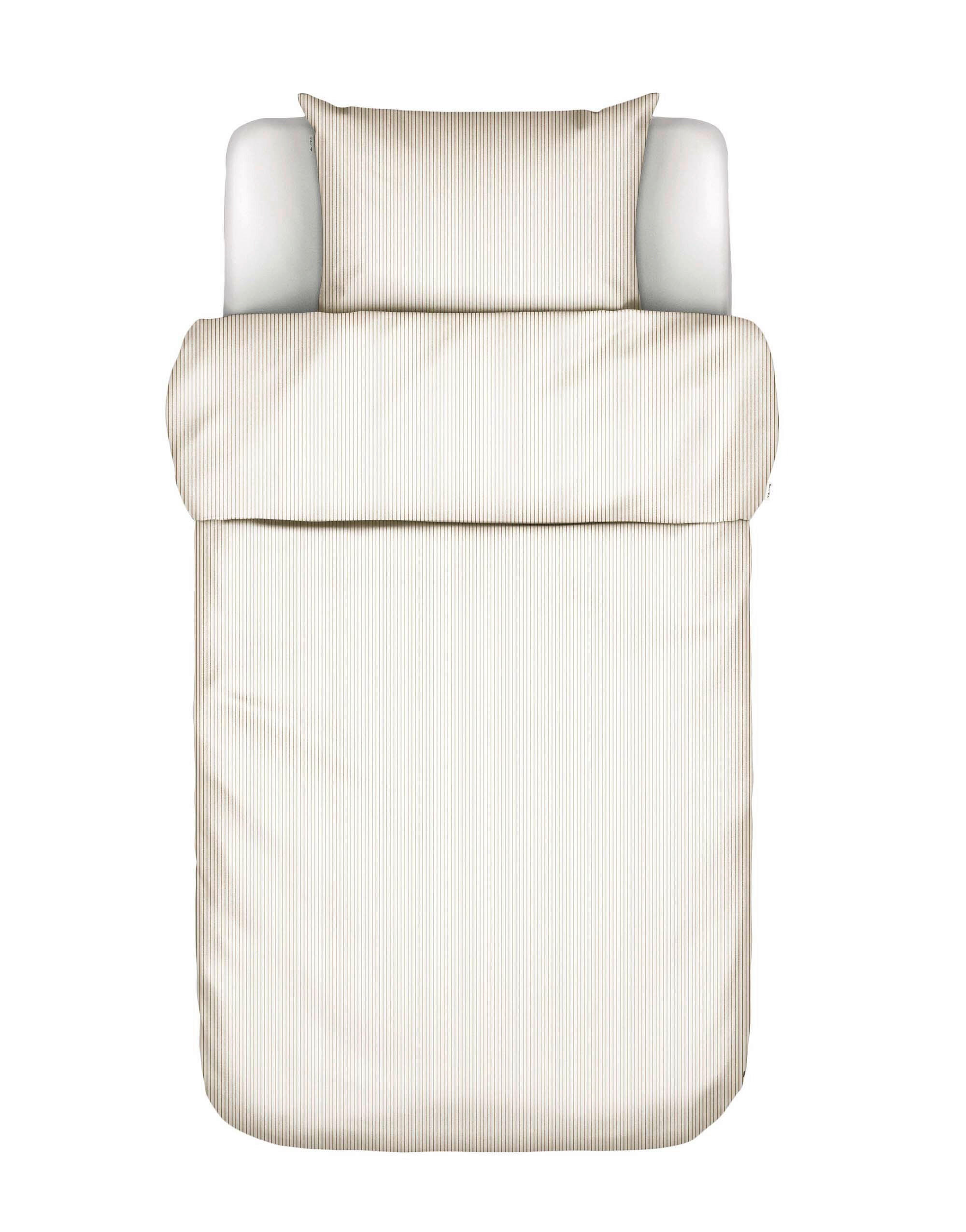 BETTWÄSCHE Classic Fine Stripe Leinenoptik 135/200 cm  - Hellbraun, KONVENTIONELL, Textil (135/200cm) - Marc O'Polo