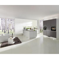 EINBAUKÜCHE MANHATTAN UNI  - Weiß/Grau, Design, Holzwerkstoff/Kunststoff - Nolte Küchen