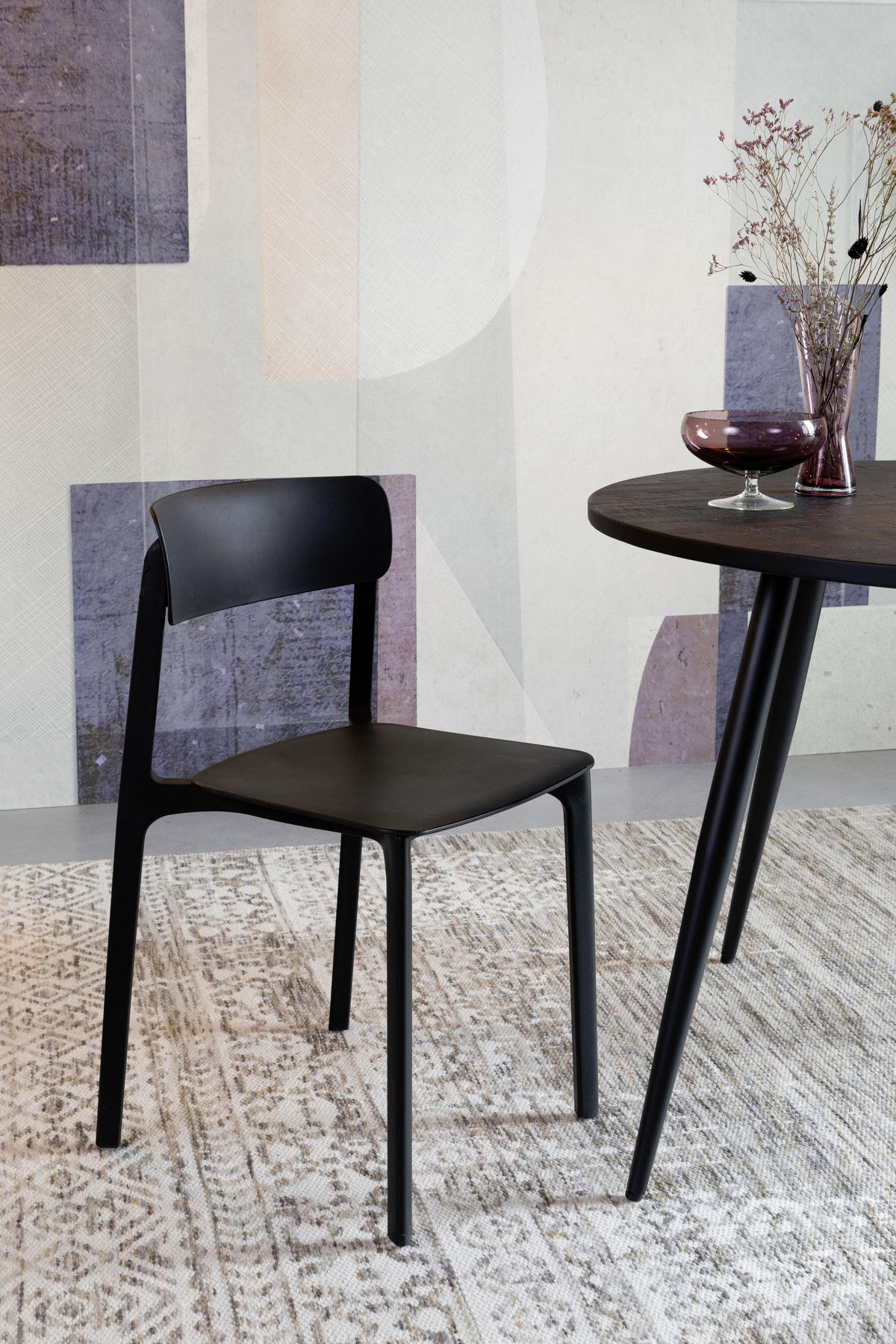 STUHL - Schwarz, Design, Kunststoff (48/79/47cm) - Ambia Home